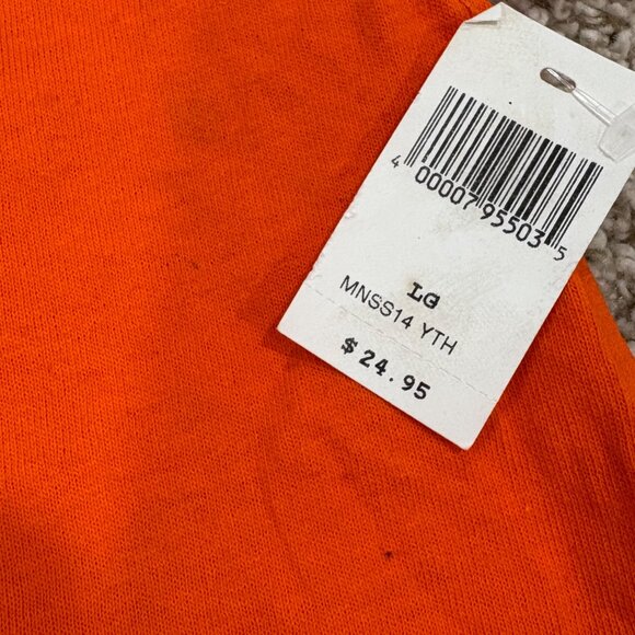 Disney Parks Youth Halloween Party T-Shirt L 2013 Orange Cotton Mickey Mouse NWT - Picture 4 of 5